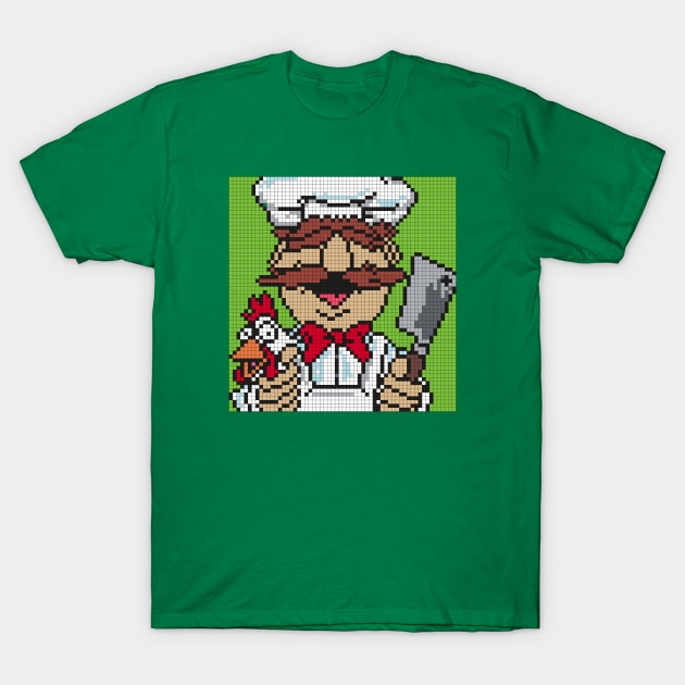 POXELART - Swedish Chef From The Muppets T-Shirt by JigongNumpuk